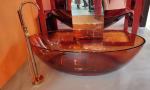 Прозрачная ванна ABBER Kristall AT9702Opal коричневая